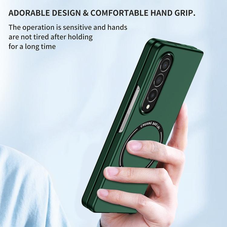 Funda de PC esmerilada Kalebol MagSafe a prueba de golpes para Samsung Galaxy Z Fold6 (azul cielo)