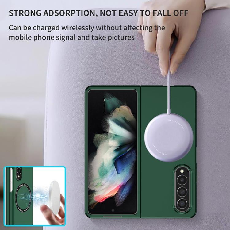 Funda de PC Kalebol MagSafe esmerilada a prueba de golpes para Samsung Galaxy Z Fold5 (verde)