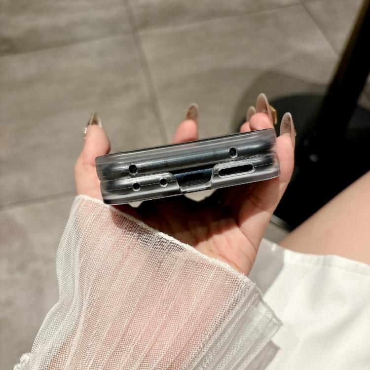 Funda para Motorola Razr 60/Razr 50 con diseño de puntos brillantes (blanca)