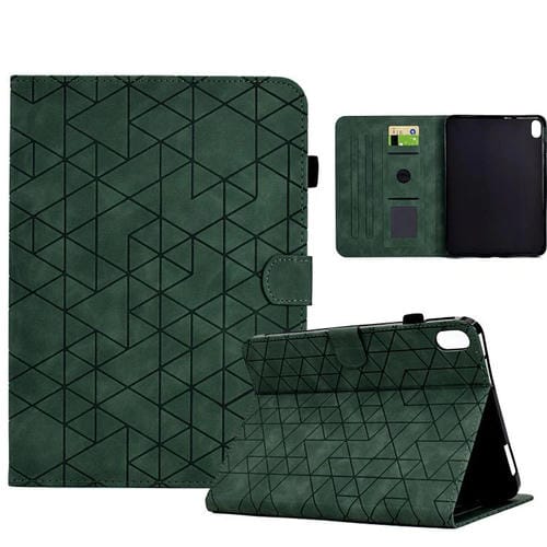Funda de cuero inteligente con diseño de rombos de TPU para Xiaomi Redmi Pad 2 (verde)