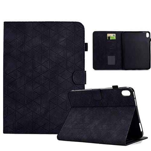 Funda de cuero inteligente con diseño de rombos de TPU para Xiaomi Redmi Pad 2 (negra)