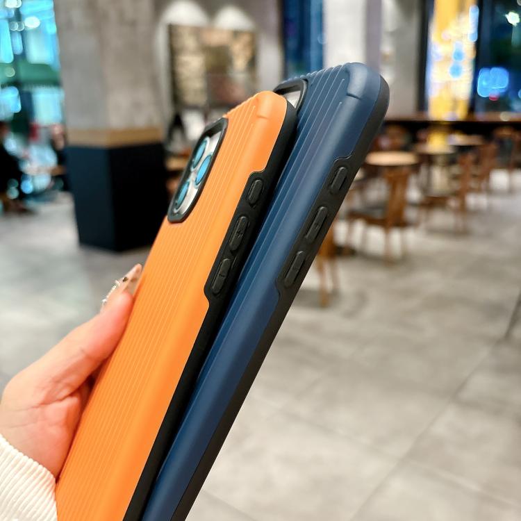 Funda MagSafe de cobertura total para iPhone 12 Pro Max con diseño inspirado en equipaje (azul claro)