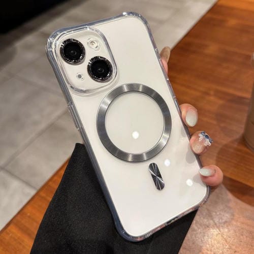 Funda de acrílico transparente MagSafe para iPhone 14 (gris titanio)