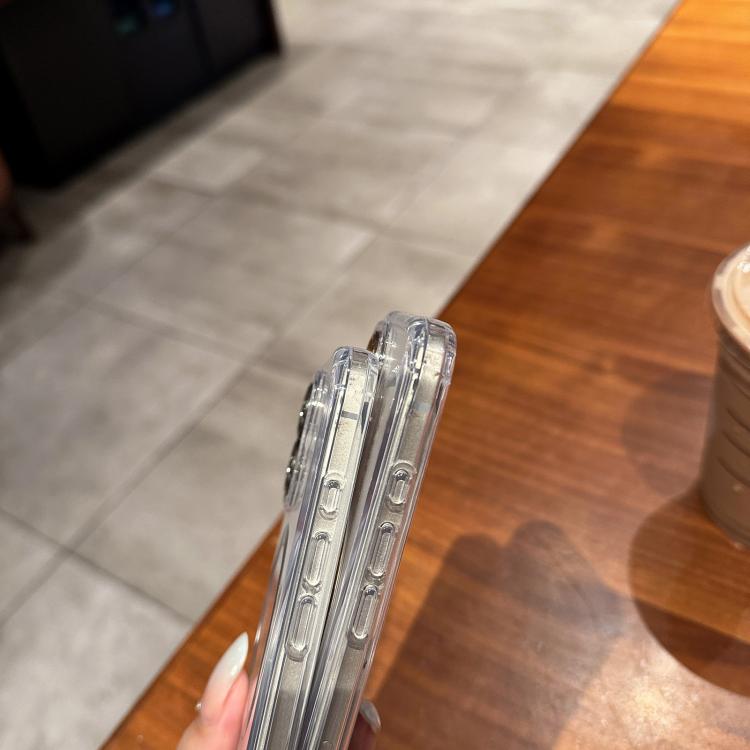 Funda de acrílico transparente MagSafe para iPhone 15 Pro Max (plateada)