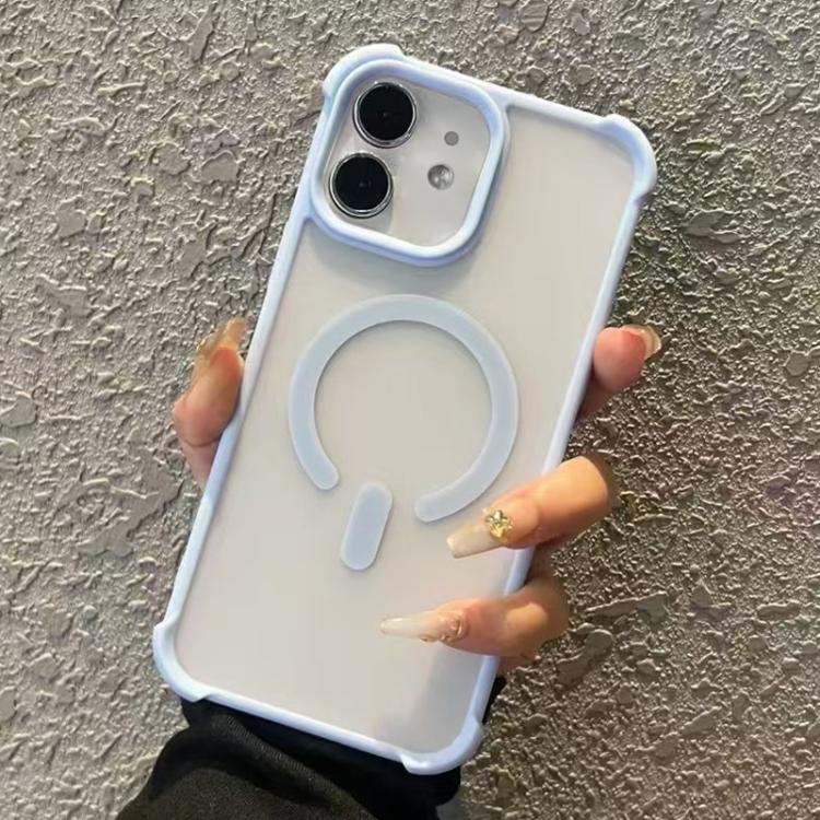Funda MagSafe semitransparente con tacto esmerilado para iPhone 11 (azul)