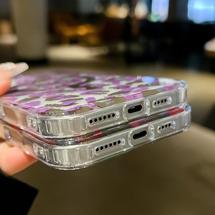 Funda Leopard MagSafe con laminado IMD de doble cara para iPhone 16e (café amarillo)