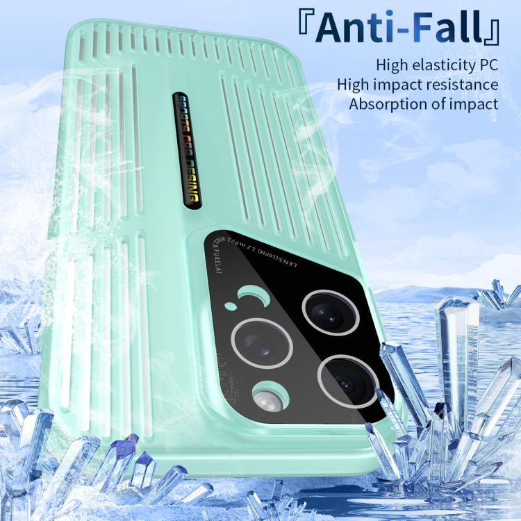 Funda para iPhone 11, translúcida, esmerilada y hueca, con disipación de calor (amarilla)
