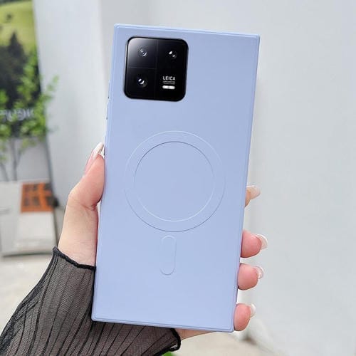 Funda magnética MagSafe de silicona líquida de color sólido para Xiaomi 13 Pro (azul Yuanfeng)