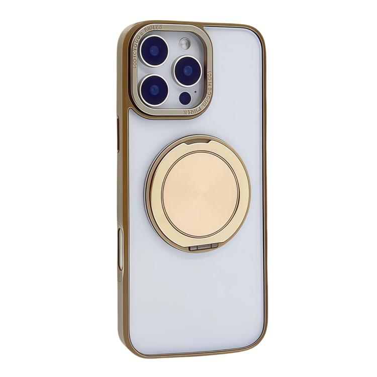 Funda MagSafe semitransparente con rotación de 360 grados para iPhone 14 Pro (dorado desierto)