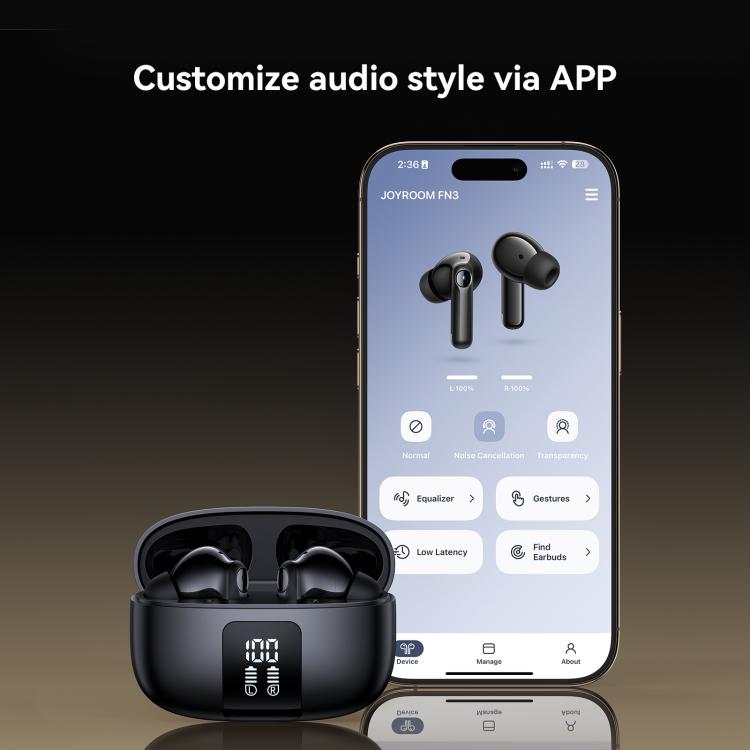 Auriculares inalámbricos Bluetooth JOYROOM JR-FN3 Funpods Series (negros)
