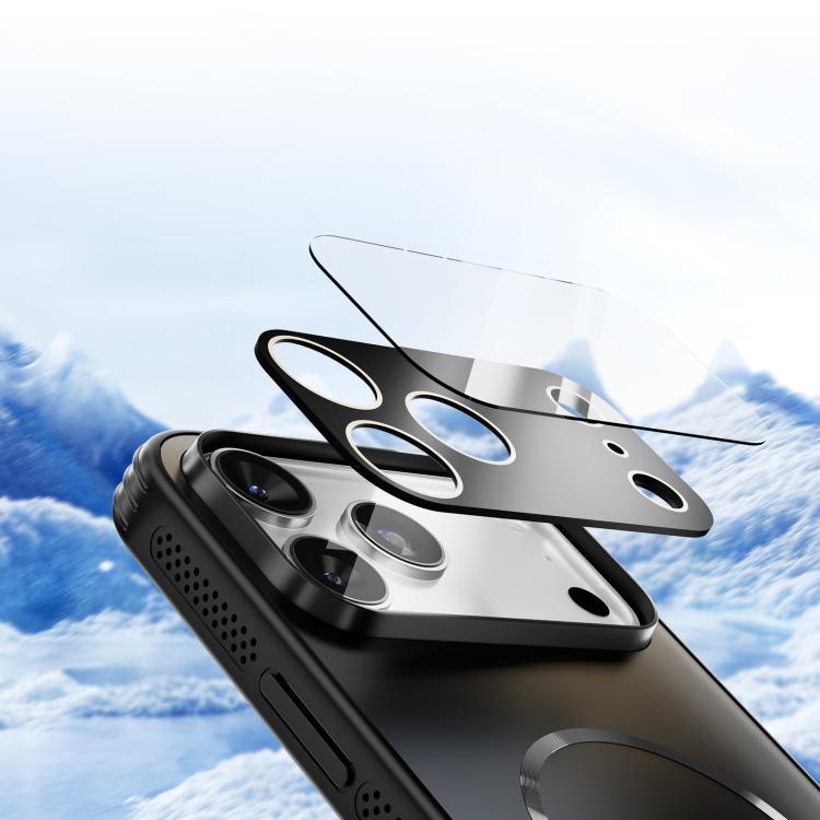 Funda ABEEL MagSafe esmerilada con disipación de calor y película para lente para iPhone 13 Pro (azul oscuro)