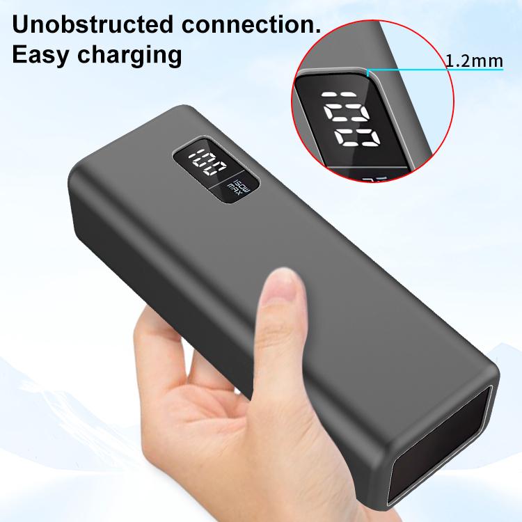 Funda protectora de silicona para batería externa CUKTECH 15 de 20000 mAh y 150 W (rosa)