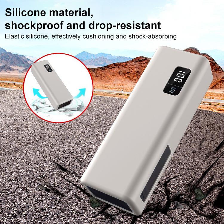 Funda protectora de silicona para batería externa CUKTECH 15 de 20000 mAh y 150 W (rosa)