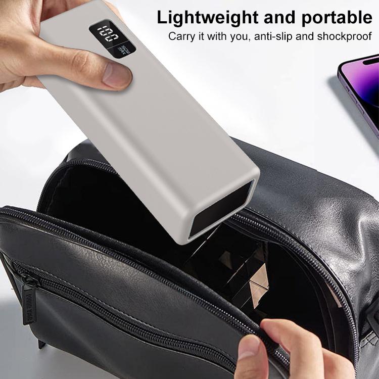 Funda protectora de silicona para batería externa CUKTECH 15 de 20000 mAh y 150 W (gris)