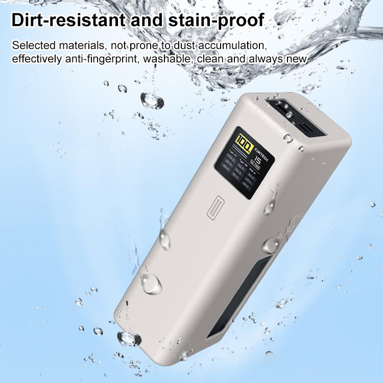 Funda protectora de silicona para batería externa CUKTECH 15 Ultra de 25000 mAh y 210 W (negra)