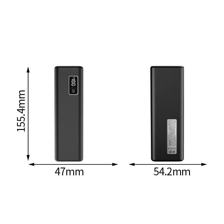 Funda protectora de silicona para batería externa CUKTECH 15 SE de 20000 mAh y 100 W (negra)