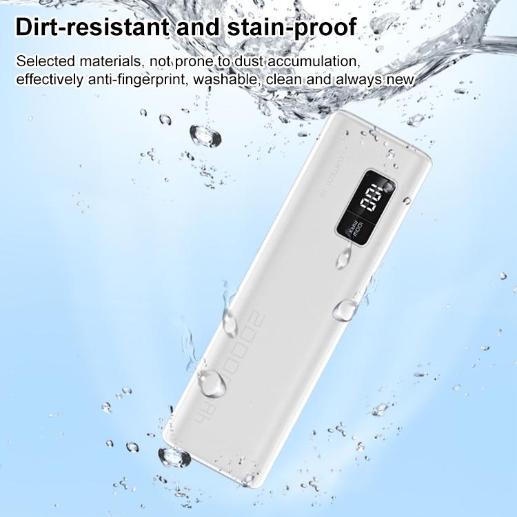 Funda protectora de silicona para batería externa CUKTECH 15 SE de 20000 mAh y 100 W (gris)