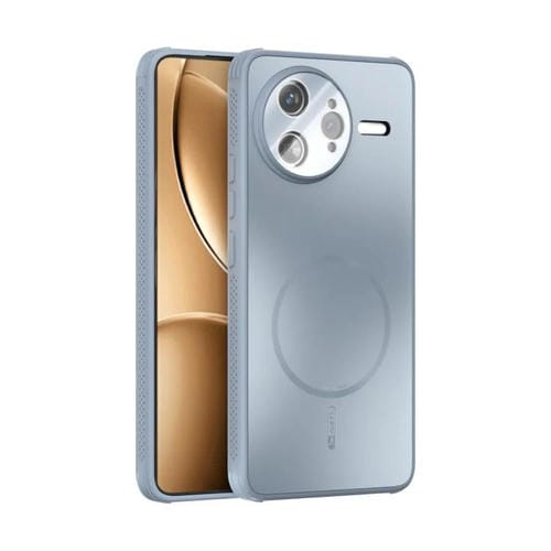 Funda ABEEL MagSafe esmerilada con disipación de calor y película para lente para Redmi K80 Pro 5G (azul claro)