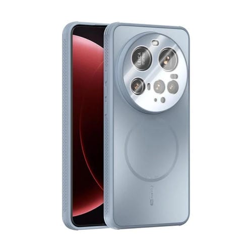 Funda MagSafe esmerilada con disipación de calor y película para lente para Xiaomi 15 Ultra ABEEL (azul claro)