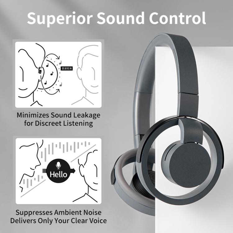 Auriculares inalámbricos Bluetooth LC6000 con cancelación de ruido ENC (negros)