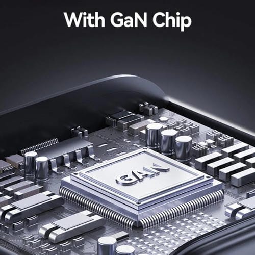 Cargador rápido mini USAMS CC260 de 20 W GaN con puerto USB-C/Tipo C, enchufe: UE (negro)