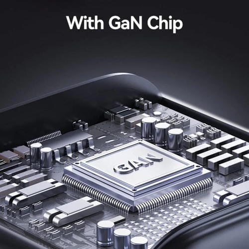 Cargador mini rápido USAMS CC263 de 30 W GaN USB-C/Tipo-C, con dos puertos USB, enchufe UE (blanco)