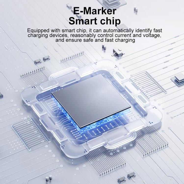 Adaptador tipo C de 240 W y 80 Gbps con todas las funciones. Modelo: conector macho recto a macho (azul).