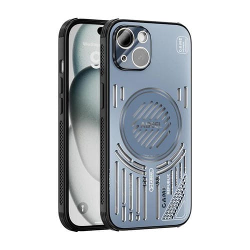 Funda para iPhone 14 ABEEL Ice Fox Series con disipador de calor magnético (azul)