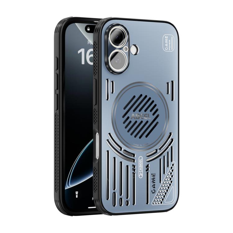 Funda ABEEL Ice Fox Series para iPhone 16 con disipador de calor Magsafe (azul)