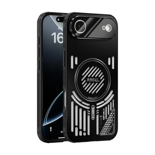 Funda con disipador de calor magnético ABEEL Ice Fox Series para iPhone 17 Air (negra)