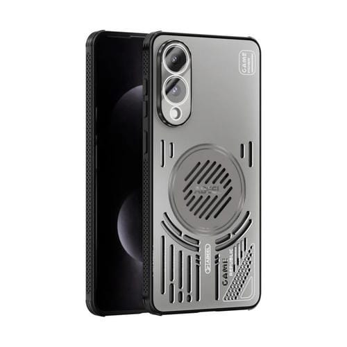 Funda con disipador de calor Magsafe para Samsung Galaxy S25 Edge 5G ABEEL Ice Fox Series (gris titanio)