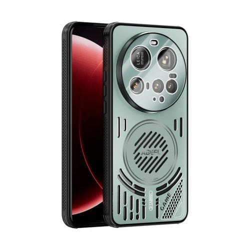 Funda para Xiaomi 15 Ultra ABEEL Ice Fox Series con disipador de calor Magsafe (verde claro)