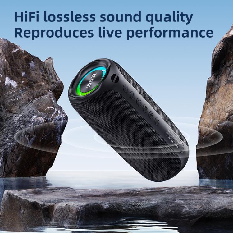 Altavoz Bluetooth portátil Zealot MP2 de 20 W RGB para exteriores (negro)