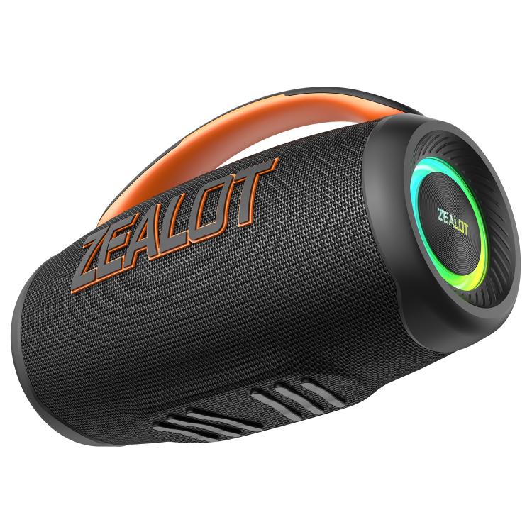 Altavoz Bluetooth portátil Zealot P12 de 60 W con RGB para exteriores (negro)