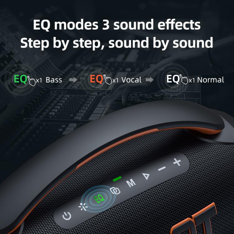 Altavoz Bluetooth portátil Zealot P12 de 60 W con RGB para exteriores (azul)