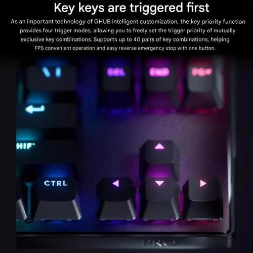 Teclado inalámbrico Logitech G PRO X TKL RAPID interruptores magnéticos (Blanco)