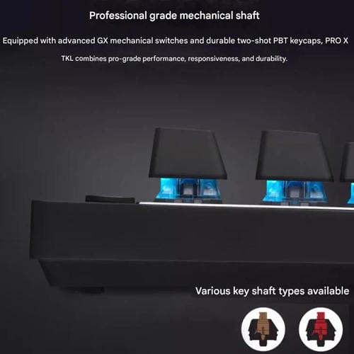 Teclado inalámbrico Logitech G PRO X TKL interruptores mecánicos GX-T (Blanco)