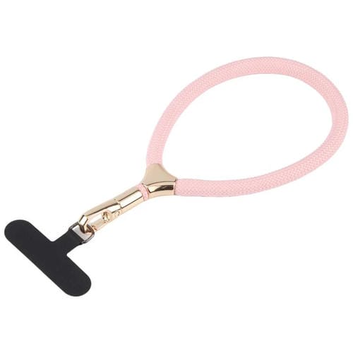 8mm Adjustable Gold Buckle Wrist Short Strap Anti-lost Mobile Phone Lanyard(Pink)