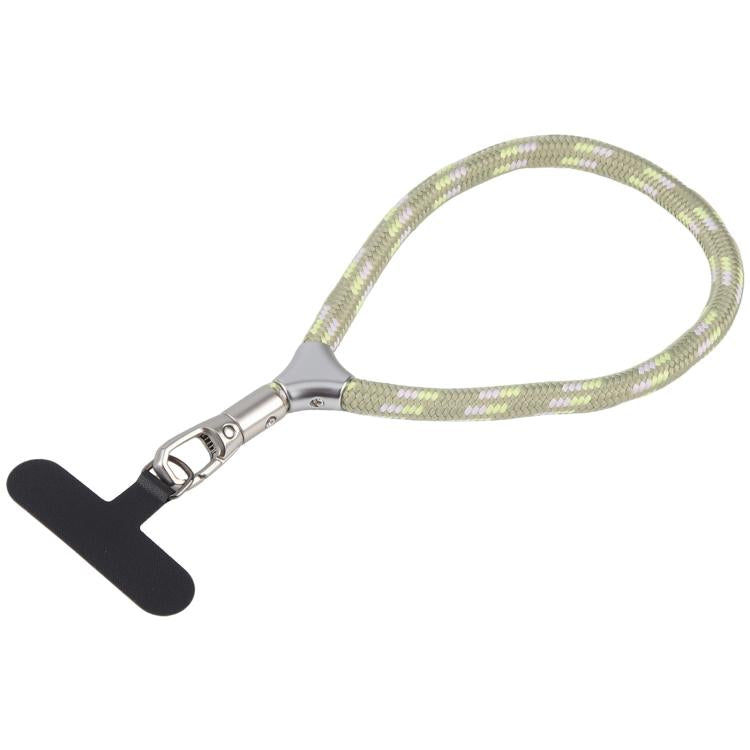 8mm Adjustable Silver Buckle Wrist Short Strap Anti-lost Mobile Phone Lanyard(Light Green Dot Color)