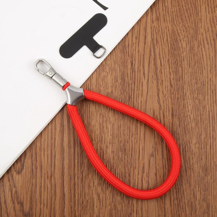 8mm Adjustable Silver Buckle Wrist Short Strap Anti-lost Mobile Phone Lanyard(Dark Blue Orange Dot Colorful)