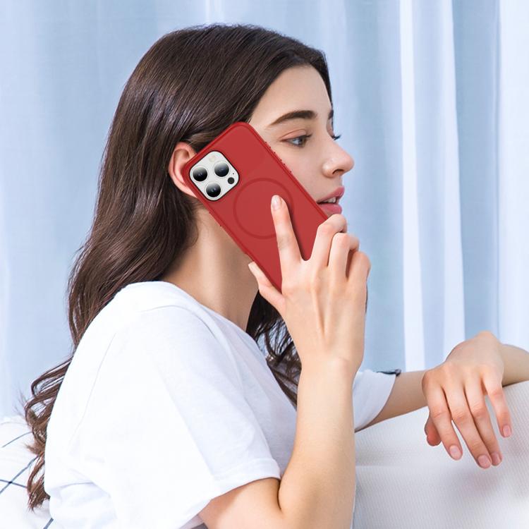 For iPhone 16 Pro Max Imitation Original Magsafe PC Hybrid TPU Phone Case(Red)