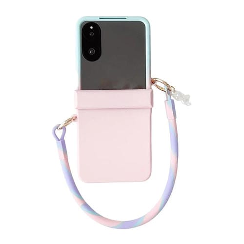 Funda de TPU con hebilla lateral integrada y correa para Xiaomi Mix (azul y rosa)