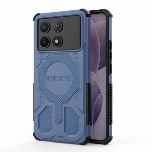 Funda BIBERCAS Real Color Series MagSafe a prueba de golpes para Redmi K70 (azul)