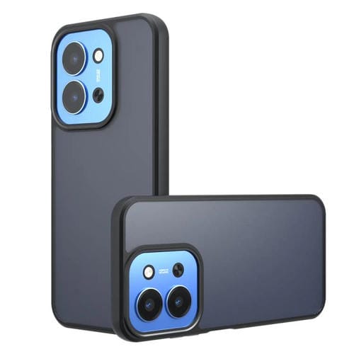 Funda híbrida de TPU y PC con gran poro para Redmi 15C 4G/5G (173,1 mm) (negro esmerilado)
