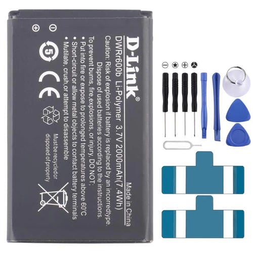 Reemplazo de batería de 2000 mAh para D-Link BM600 DWRr600b DWRr600b