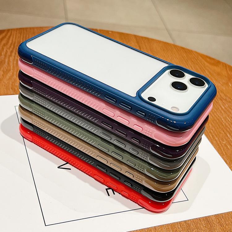 Funda de acrílico TPU transparente con borde liso para Samsung Galaxy S25+ / S24+ 5G (marrón)
