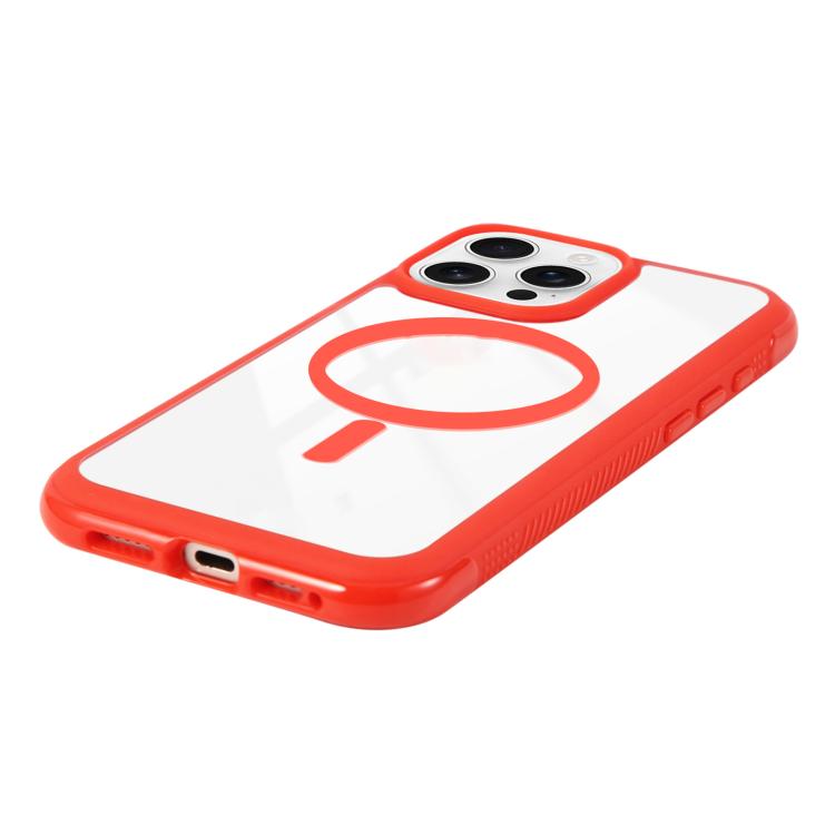 Funda magnética MagSafe transparente con borde liso para Samsung Galaxy S25/S24 5G (negro)