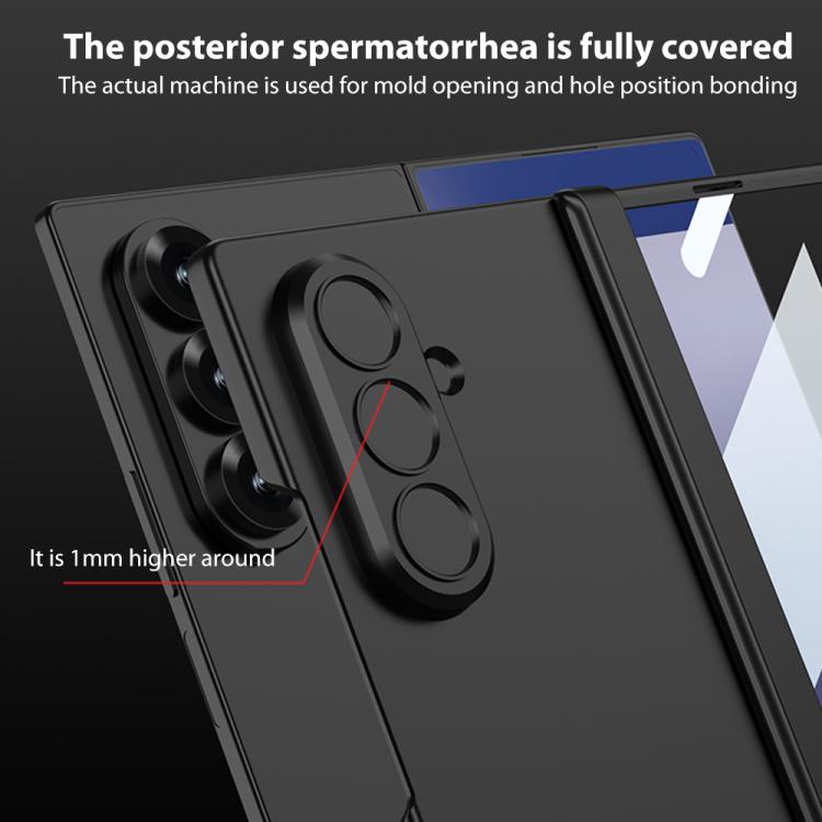 Funda para Samsung Galaxy Z Fold7 5G GKK con bisagra magnética integrada y cubierta completa (negro)