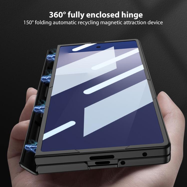 Funda para Samsung Galaxy Z Fold7 5G GKK con bisagra magnética integrada y cubierta completa (verde)