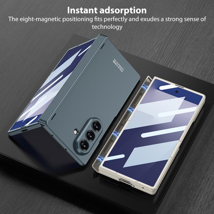 Funda para Samsung Galaxy Z Fold7 5G GKK con bisagra magnética integrada y cubierta completa (verde)